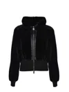 Pinko Bomber En Fourrure Synthétique In Black