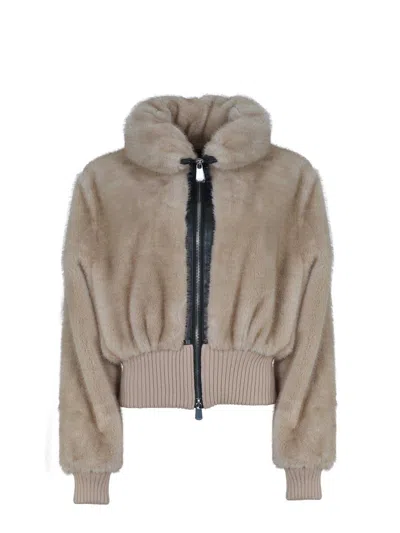 Pinko "bagels" Jacket In Brown