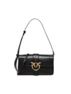 Pinko Shoulder Bag In Leather With Logo