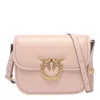 Pinko Front Flap Shoulder Bag In Pink