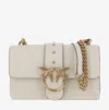 Pinko Love One Leather Crossbody Bag In White