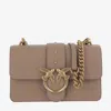 Pinko Love One Bird Chain Crossbody Bag In Brown