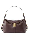 Pinko Saddle Baguette Small Shoulder Bag In Burgundy