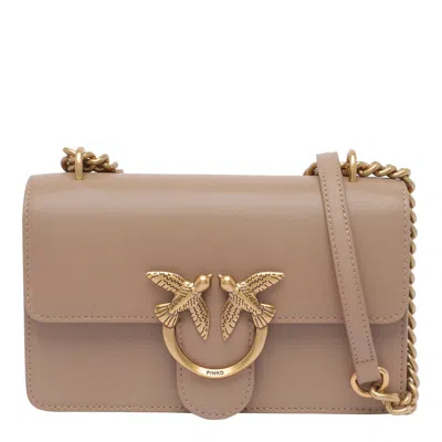 Pinko Love Shoulder Bag In Brown