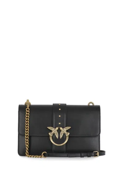 Pinko Chain Strap Shoulder Bag In Black