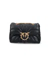 Pinko Love Bag Puff Butterfly Mini Nappa Leather Crossbody Bag In Black