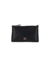 Pinko Flat Horizontal Mini Pouch In Black