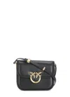 Pinko Black Love Box Mini Bag In Black