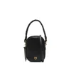 Pinko Leather Braided-handle Tote Bag In Black