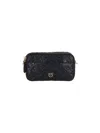 Pinko Ini Camera Bag With Love Birds Motif In Black