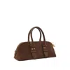 Pinko Small Baguette Escape Bag In Leather In Brown