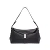 Pinko Medium Leather Saddle Bag Baguette Shoulder Bag In Black