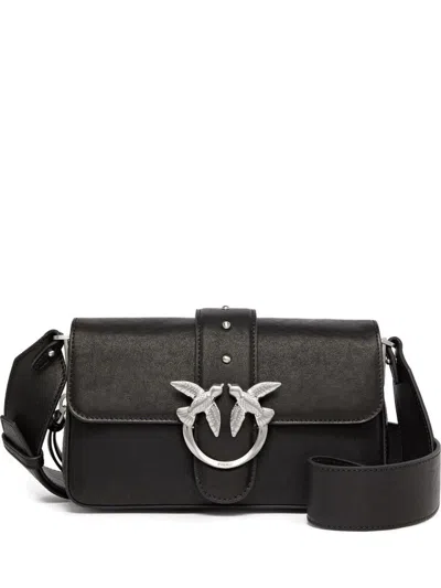 Pinko Mini Love One Cross Body Bag In Black