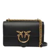 Pinko Love One Mini Crossbody Bag In Black