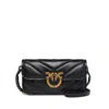 Pinko Small Love Bag Box Crossbody Bag In Napa In Black
