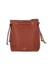 Pinko Logo Bucket Bag In Brown