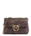 Pinko Borsa A Tracolla Media Love Bag Puff Marrone In Brown