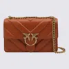 Pinko Love One Classic Light Crossbody Bag In Brown