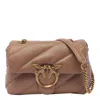 Pinko Classic Love Puff Maxi Quilt Bag In Brown