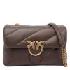 Pinko Borsa A Tracolla Media Love Bag Puff Marrone In Brown