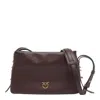Pinko Mini One Two Three Crossbody Bag In Brown