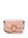Pinko Front Flap Shoulder Bag In Pink