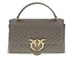 Pinko Love Lady Handbag In Gray