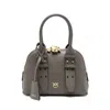 Pinko Buckle-detailing Shoulder Bag In Gray