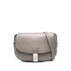 Pinko Leather Cross Body Bag In Gray