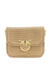 Pinko Love Bag Box Shoulder Bags Beige In Brown