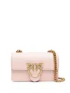 Pinko Light Beige Love One Mini Shoulder Bag In Pink