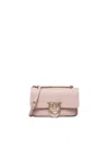 Pinko Flip Shoulder Bag In Pale Pink