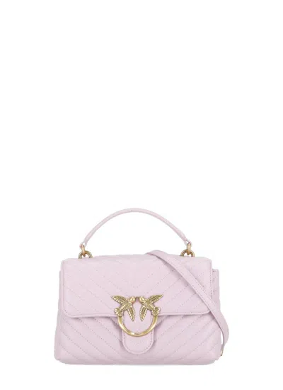 Pinko Mini Lady Love Bag Puff Handbag In Purple