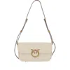 Pinko Love Bag Box Shoulder Bag In Nappa Leather In White