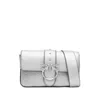 Pinko Love Birds Crossbody Bag In Silver