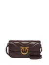 Pinko Baguette Model Shoulder Bag In Black