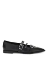 Pinko Studded Ballerinas In Black