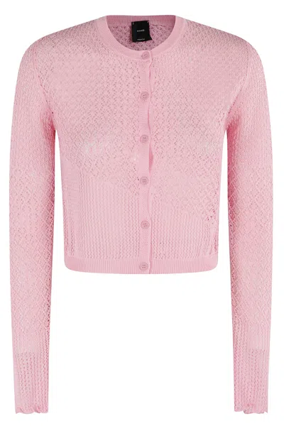 Pinko Baitou Cardigan Punzonato In Pink