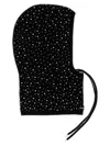 Pinko Balaclava With Drawstring And Rhinestones In Black