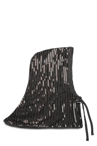 Pinko Balaclava With Adjustable Straps In Black