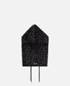 Pinko Balaclava With Drawstring And Rhinestones In Black