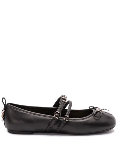 PINKO PINKO BALLERINA GIOIA 09 WITH BUCKLE-STRAP DETAIL AND BOW