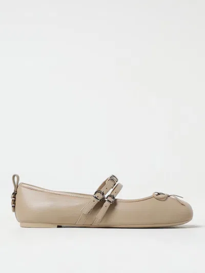 PINKO BALLET FLATS PINKO WOMAN COLOR BEIGE,425509022