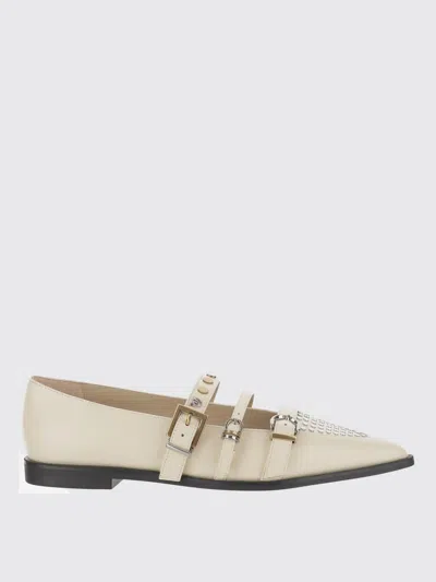PINKO BALLET FLATS PINKO WOMAN COLOR IVORY,H25251044