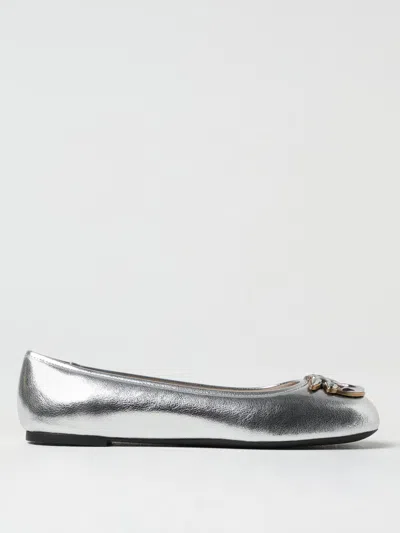 PINKO BALLET FLATS PINKO WOMAN COLOR SILVER,425508061
