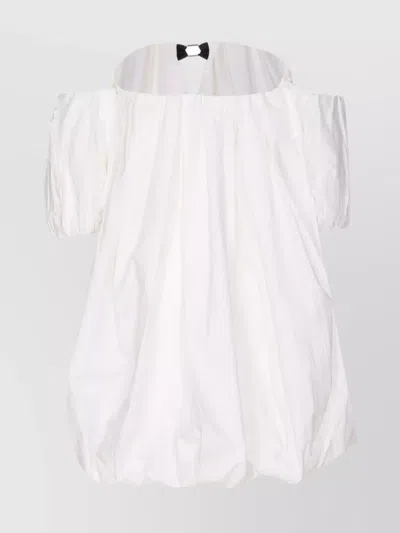 Pinko Balloon Fit Mini Dress With Off-shoulder Design