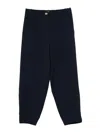 Pinko Balloon Fit Pecorino Trousers In Blue Wool In Blue