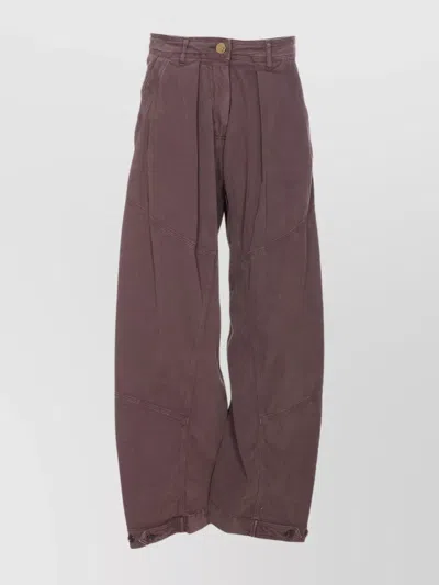 PINKO BALLOON FIT WIDE LEG TROUSERS WITH POCKETS