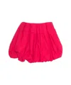 Pinko Mini-jupe Boule Plissée En Popeline In Red