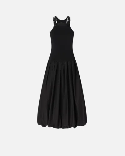 PINKO MIDI DRESS WITH BALLOON SKIRT
